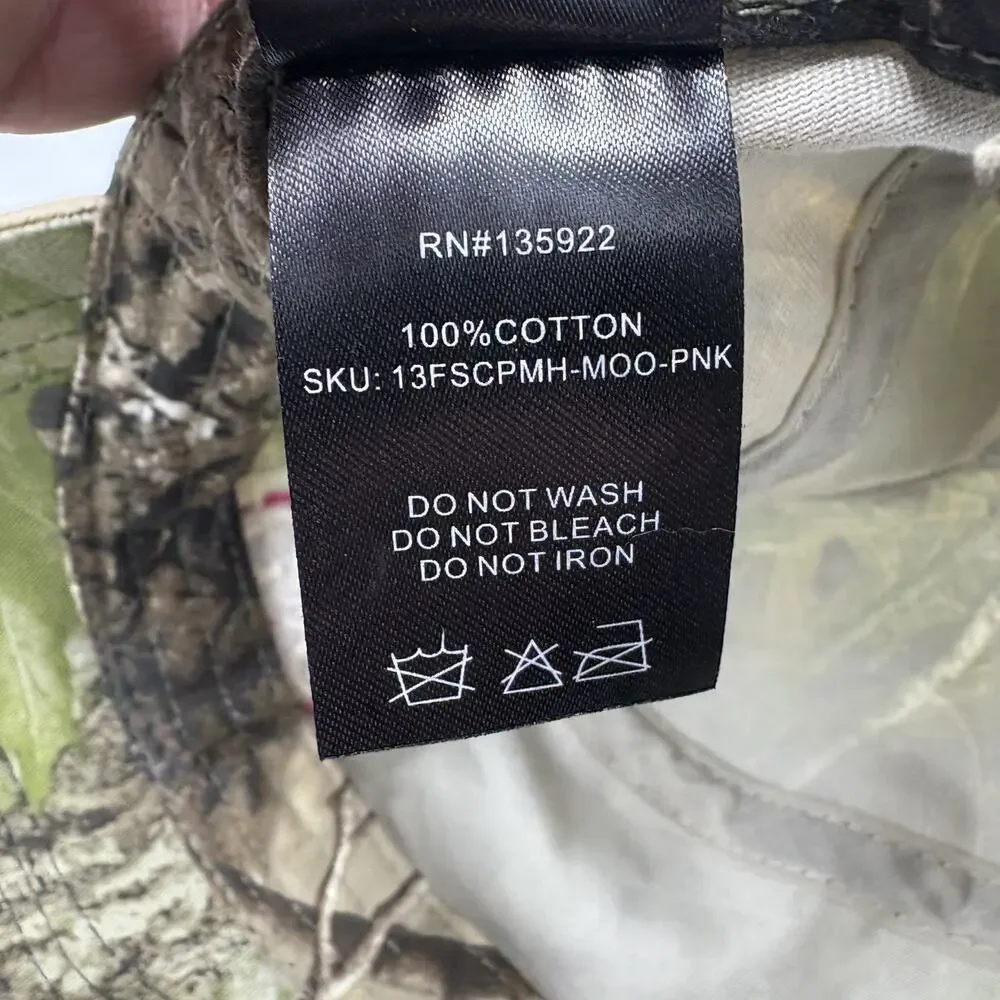 Mossy Oak Girls With Guns‎ Hat Cap Womens Strap Back Obsession Camo Pink Scope